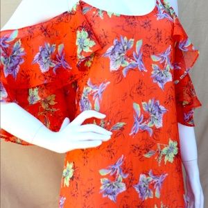 Adelyn Rae, Orange Dress.